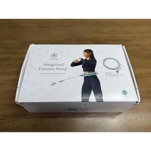 Gaiam Weighted Fitness Hoop – Adjustable Fitness Hoop w/ 1 lb Weighted Ball